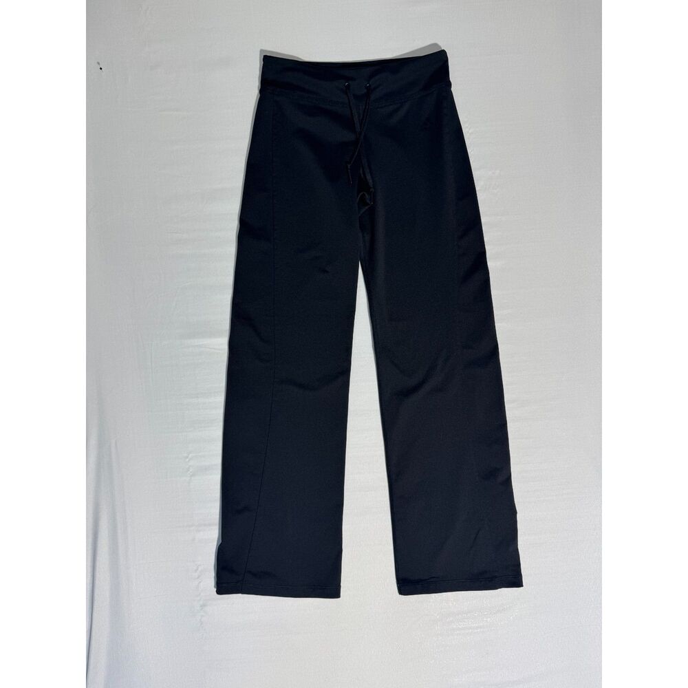 Adidas Black Wide Leg Track Pants | 2010s | Size Small